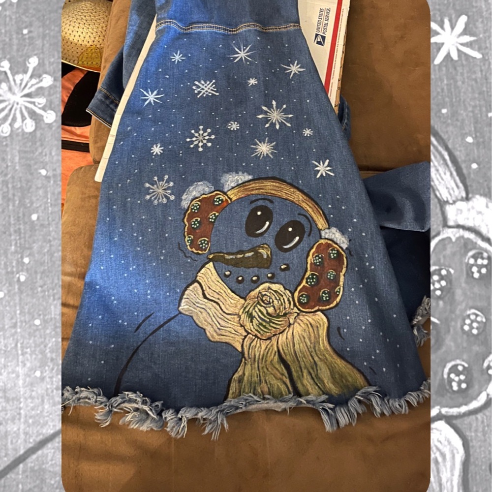Hand Painted Jeans